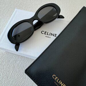 CELINE Triomphe 52mm Oval Sunglasses